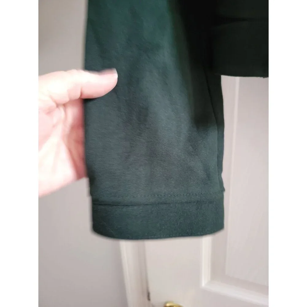 Greylin Anthropologie Green Moto Jacket size Medium boho outerwear_7